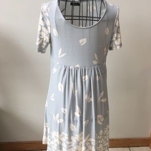 NWT light blue scoop neck Reborn dress size L